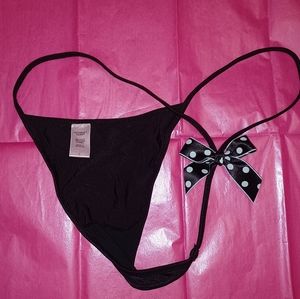 Victoria's Secret Black Thong, sz. L